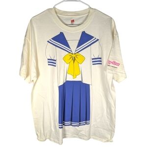 Vintage Lucky Star Lucky Paradise Anime schoolgirl outfit shirt size womans L